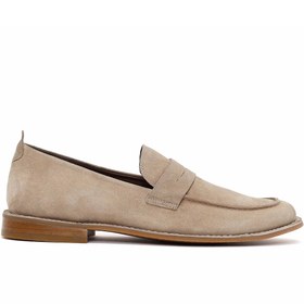 Resim Derimod Black Erkek Bej Süet Deri Klasik Loafer - Bej / 4 