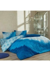Resim Taç Horizon Antibakteriyel Tek Kişilik Nevresim Takımı Mavi 