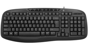 Resim FRISBY FK-4820QU MULTIMEDYA Q KLAVYE USB KABLOLU SİYAH 