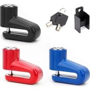 Resim Elmpaly Siyah 4 Ağır Motosiklet Ve Bisiklet Diskli Kilit - Nihai Hırsızlık Önleme Çözümü 