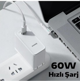 Resim Baseus Zinc Manyetik L Uçlu 60w Macbook Hızlı Şarj Güç Kablosu 2m- 5775 