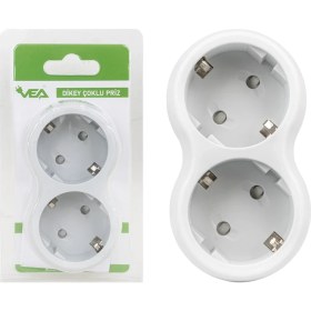 Resim Open Cart Akdenizpos KG01 Vea VE-2211-3SGW A Class 2'li Dikey Çoklu Priz (Made In Malaysıa) (Yeni) 