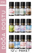 Resim Le Balvo 12'li Set Uçucu Yağ Buhurdanlık Esansı Oda Kokusu Esansiyel Yağ Oda Difüzörü Esansı Buhur Yağı 30ml 