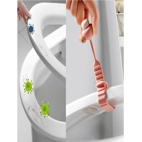 Resim 1 Adet Klozet Kaldırma Aparatı Mantar Tasarımlı Klozet Kapağı Tutucu Hijyenik 