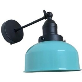 Resim Rsylight Retro Metal Dekoratif Rustik Su Yeşili Mafsallı Duvar A Yeşil 