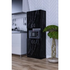 Resim Moka Park Avm nisan Çok Amaçlı Dolap Kapaklı Bölmeli Mikrodalga Fırın Dolabı kiler 