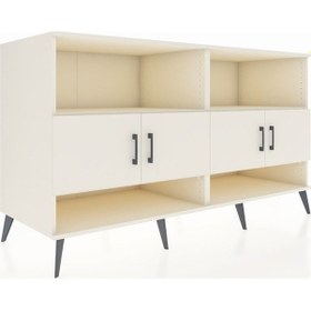 Resim Kronos Konsol 4 Raflı 4 Kapaklı 176x59x99 Aytaşı-aytaşı/çam Aytaşı-aytaşı/çam 