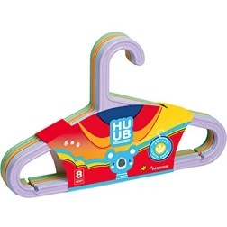 Resim 4 Adet Huub Çocuk Giysi Askısı Renkli 8'li 