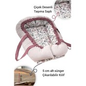 Resim Wellgro Flower Babynest Bebek Yatağı Anne Yanı Bebek Yatağı 