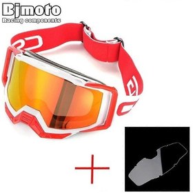 Resim Motokros Kask Gözlüğü Kir Bisikleti Motosiklet Gözlükleri Kayak Spor Gözlükleri Maske Moto Atv Mtb Gözlükleri + Ek Şeffaf Lensmodel 1 