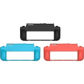 Resim Dobe Tns-1142 Kaymaz Düşme Önleyici Oyun Konsolu Nintendo Switch Oled İçin Yumuşak Kabuk Koruyucu Kapak Mavi 