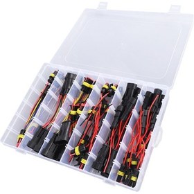 Resim Yifomall 26 Parça Su Geçirmez Hızlı Bağlantı Kablosu, 1p 2p 3p 4p, Otomotiv Elektrik Konnektörü, 16 Awg 