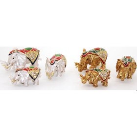 Resim Swaroski Taşlı 3'lü Fil Figürü Alk1893 - 9004943791286ynt 