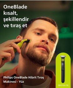 Resim Philips Qp2724/10 Oneblade Yüz Şekillendirici 