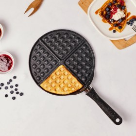 Resim Karaca Mutfaksever Waffle Tavası Gray 26CM 