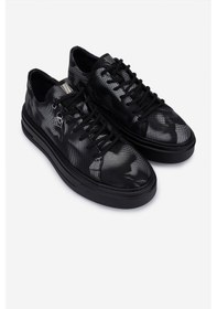 Resim Valmenti Erkek Siyah Hakiki Deri Sneakers & Spor Ayakkabı 352 23206 Erk Ayk Sk25-26 Sıyah Dına Siyah 