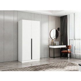 Resim Kale Plus 2 Mebran Kapaklı Dolap Beyaz Mebran 190cm Beyaz 