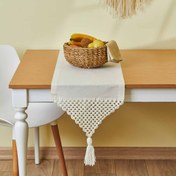 Resim Nuvomon Makrome Handmade Runner - 160x35 cm 