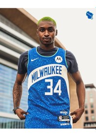 Resim Dri-fıt Giannis Antetokounmpo Milwaukee Bucks City Edition 2023/24 Nba Swingman Erkek Forma renkli 