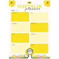 Resim Ofix Yaz-Sil Haftalık & Aylık Planner -Çift Taraflı Planlayıcı A3 