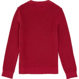 Resim U.S. Polo Assn. Kız Çocuk Koyu Frambuaz Bisiklet Yaka Basic Kazak 50316842-VR104 