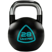 Resim LP8042-28 28 KG Çelik Müsabaka Siyah Kettlebell Livepro