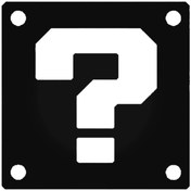 Resim Genel Markalar Super Mario Mystery Block 3ds Wii Nintendo Nes Snes N64 Sticker Araba Oto Arma Duvar Çıkartma 