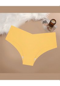 Resim Kadın Günlük Kullanım %100 Orijinal Lazer Kaliteli V Kesim Külot/ Safran 