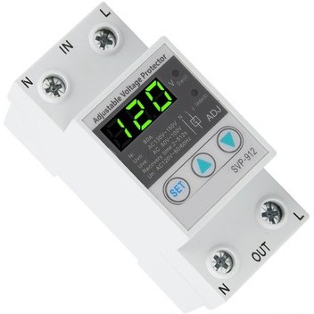 Tenfowee Svp912 120vac 80a Akım Koruyucu: Aşırı Ve Alçak Gerilim Koruma, Ayarlanabilir Değerler, Otomatik Yenileme Ve Gerilim Göstergesi