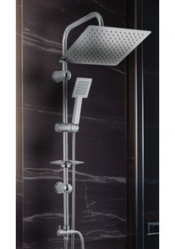 Resim Modamıx Üsküp 12" Pirinç Lüks Tepe Duş Seti Krom 