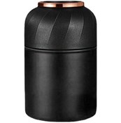 Resim Ximistore9 304 Çelik Çocuk Termos Kavanozu 500ml, İki Kullanıma Uygun Kapak, Isı Saklama, Siyah Siyah 