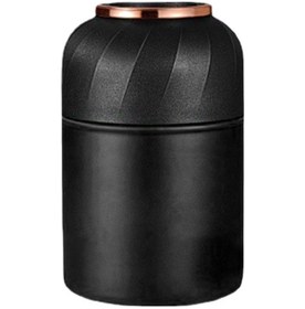 Resim Ximistore9 304 Çelik Çocuk Termos Kavanozu 500ml, İki Kullanıma Uygun Kapak, Isı Saklama, Siyah Siyah 