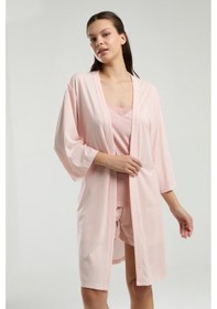 Resim Pierre Cardin Kadın Pembe Sabahlık Takım Pembe 