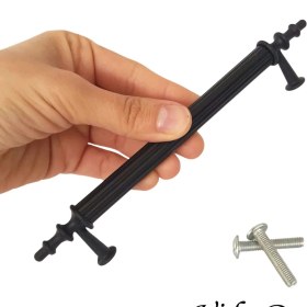 Resim Glaswen 20 Adet Erciyes Kulp Siyah 128 mm Kulp Mobilya Mutfak Dolabı Çekmece Dolap Kapak Kulpu Kulbu Metal Kulpları 