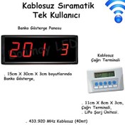 Resim Kablosuz Sıramatik Senkron Çağrı Terminali ve Banko Göstergesi 