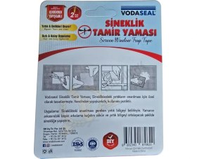 Resim Vodaseal Yapışkanlı Sineklik Tamir Yaması 10 x 10 Mm. - 2 Parça 