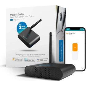 Resim Akıllı Garaj Kapısı Açacağı Homekit ile Çalışır, Harici Anten ve 3 Tek Kapıya Kadar, Uygulama Kontrolü, Siri ve Alexa ile Uyumlu, Assistant 2,4 Ghz 