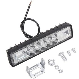 Resim Lasonstiges 1 Adet 48 W Strobe Işık Çalışma Işığı Led Işık Çubuğu Beyaz Bahçe Offroad Atv Suv Motosiklet Kamyon Araba Römork Aksesuarları 