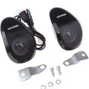Resim Aubyhe Motosiklet İçin Bluetooth Mp3 Radyo Lambalı Oto Hoparlör Amfi Tümleşik Cihaz Siyah 