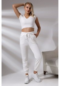 Resim Bevs Kadın Ekru Eşofman Altı Ekru 