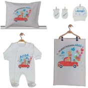 Resim Pia Baby Gl 1902-02 Isme Özel Beşli Tulum Set 