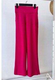 Resim Kahijab Krep Korsaj Bol Paça Pantolon - Fuşya Fuşya 