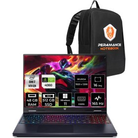 Resim Acer Predator Helios Neo 16 Intel Core I7 14650HX 48GB 512GB SSD RTX4060/8GB 140W 16" Fhd+ 180Hz Windows 11 Pro Taşınabilir Bilgisayar & Per4 Çanta NHQQVEY002P407 