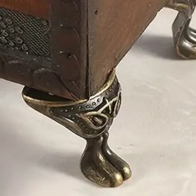 Resim 12 Adet Antika Çinko Alaşım Mobilya Ayakları Vintage Metalik Bitişli - Pas Dirençli Döner Tasarım, Süslü Detaylar & Montaj Vidaları ile Ahşap Kutular, Hediye Sandıkları, Ev Dekoru, Kutu Yenileme, Dekoratif Ayak Tasarımı, Detaylı Metal İşçiliği, Çekmeceli Dolap, Dayanıklı Metal, DIY Tutkunları için 