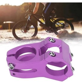 Resim Wake Alüminyum Mor 31.8 45MM Kısa Gidon Boğazı 