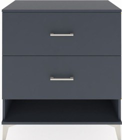 Resim Hyperion Şifonyer 2 Çekmeceli 88x44x96 Antrasit-antrasit Antrasit 