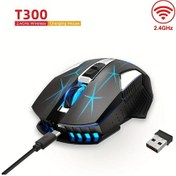 Resim Challenger Kablosuz Hxsj T300 Siyah 2.4g Fare Type C Sarj Ofis Faresi Pc Dizustu Ve Masaustu Bilgisayarlar Icin T300 