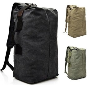 Resim Willowhaven 1 Adet Army Green Büyük Kapasiteli Dayanıklı Kamp Sırt Çantası - Katlanabilir Ayarlanabilir Askılar Haki Yeşili 