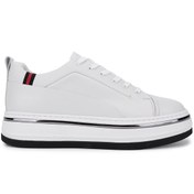 Resim Tamer Tanca Erkek Hakiki Deri Beyaz Sneakers & Spor Ayakkabı 