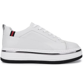 Resim Tamer Tanca Erkek Hakiki Deri Beyaz Sneakers & Spor Ayakkabı 